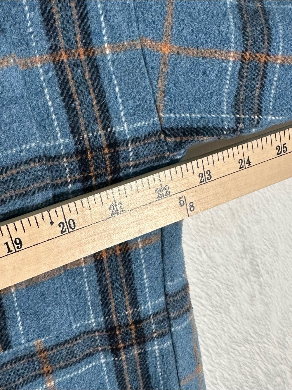 BKE Plaid Flannel Boyfriend Shirt L Blue Teal Coastal Cowgirl Cabincore Soft - Picture 6 of 9